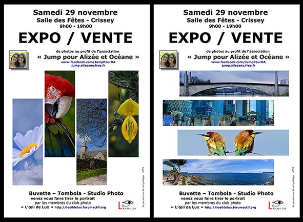 Expo / Vente photos au profit de "Jump pour Alizée et Océane" Jump2flyers